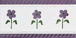 CENEFA 10X20 DECORADO A TREPA FLOR MORADO - MLM